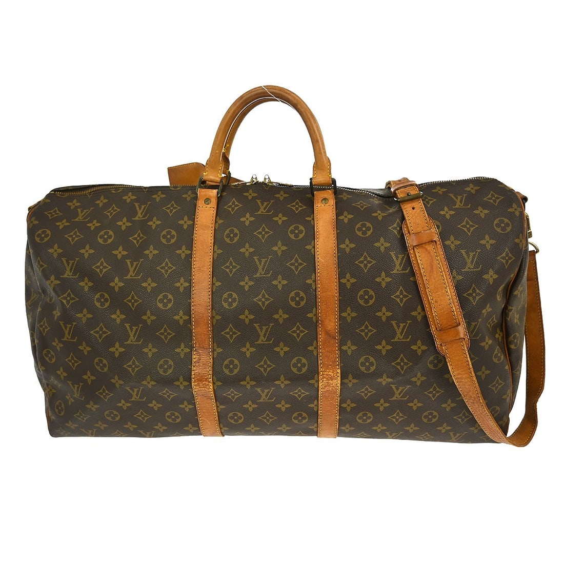 Louis Vuitton Keepall Bandouliere 60 Monogram Duffle Bag Brown (1 of 14)