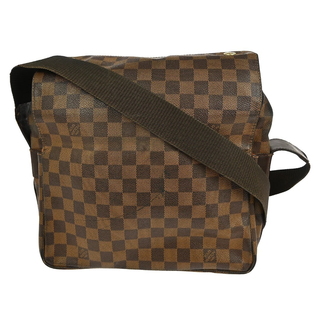 Louis Vuitton Damier Naviglio Shoulder Bag N45255 Vintage Brown Canvas: Louis Vuitton Damier Naviglio Shoulder Bag N45255 Vintage Brown Canvas The Louis Vuitton Damier Naviglio Shoulder Bag is a stylish and functional accessory, designed for everyday use. This medium-size