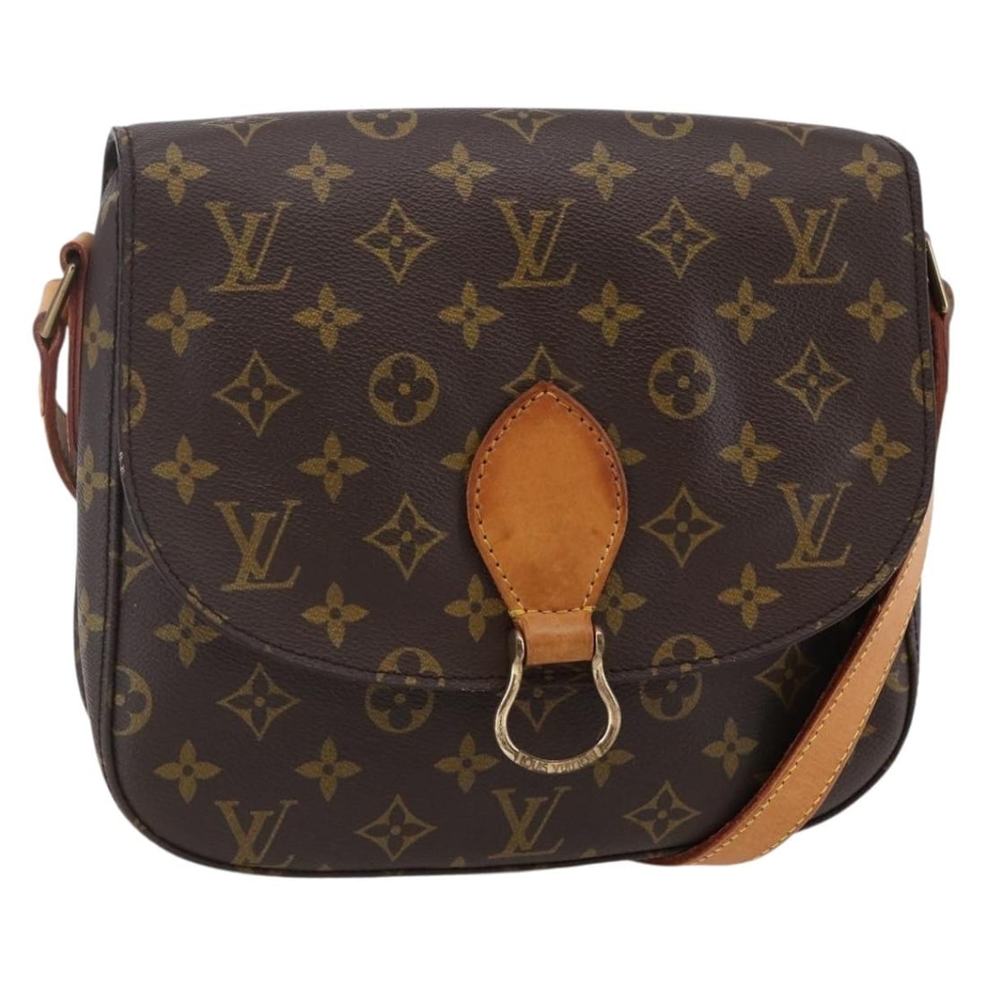 LOUIS VUITTON Monogram Saint Cloud GM Shoulder Bag M51242 Auth (1 of 18)