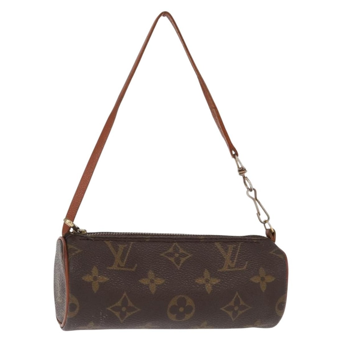 LOUIS VUITTON Monogram Papillon Pouch Authentic 156552: LOUIS VUITTON Monogram Papillon Pouch Authentic 156552 This authentic LOUIS VUITTON Monogram Papillon Pouch is a stylish accessory made from durable Monogram Canvas. Its compact size makes it perfect