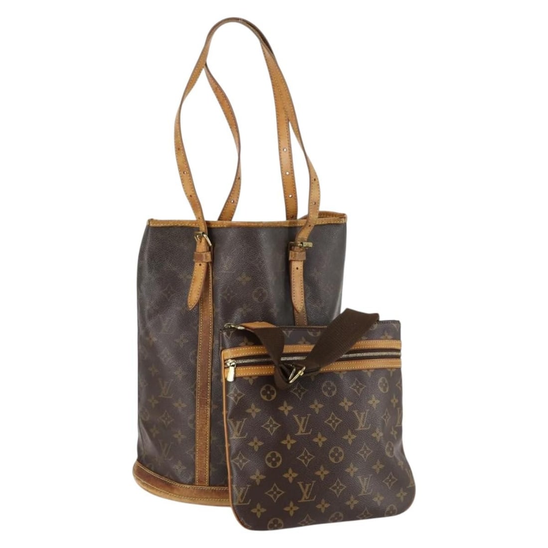 Louis Vuitton Monogram Shoulder Bag Set of 2 Authentic BA5364 (1 of 18)