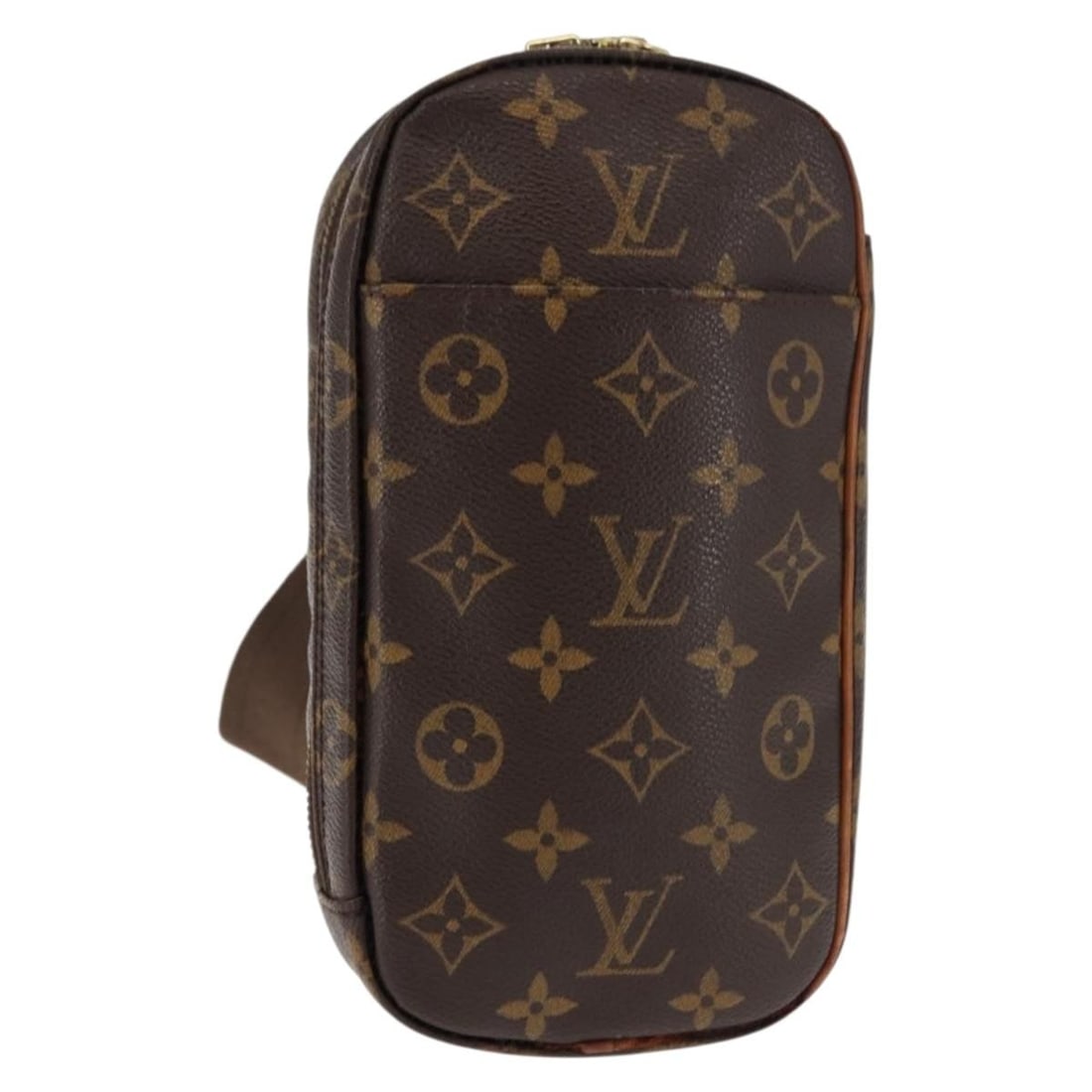 LOUIS VUITTON Monogram Pochette Gange Shoulder Bag M51870 Spain: LOUIS VUITTON Monogram Pochette Gange Shoulder Bag M51870 Spain This LOUIS VUITTON Monogram Pochette Gange Shoulder Bag is a stylish accessory that showcases the iconic monogram canvas. Crafted in Spa