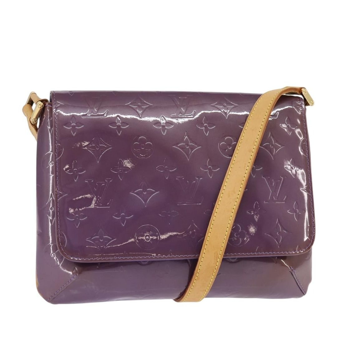 LOUIS VUITTON Vernis Thompson Street Shoulder Bag Viole M91095 Authentic: LOUIS VUITTON Vernis Thompson Street Shoulder Bag Viole M91095 Authentic This Louis Vuitton Vernis Thompson Street Shoulder Bag is a stunning accessory crafted from luxurious patent leather in a rich