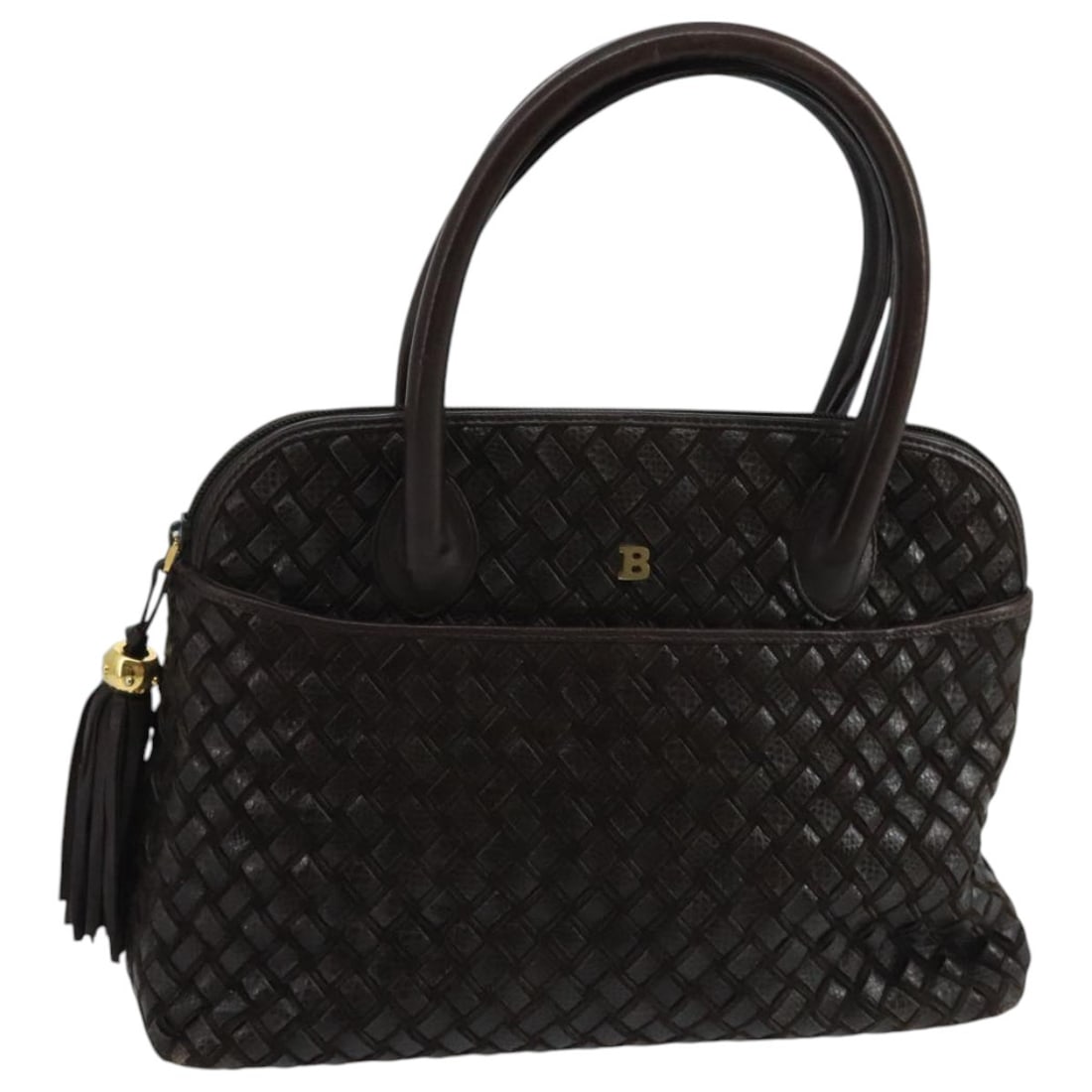 BALLY Brown Leather Hand Bag Made in Italy: BALLY Brown Leather Hand Bag Made in Italy This exquisite BALLY handbag is crafted from high-quality leather in a rich brown hue. The bag features a spacious design with approximate dimensions of 11.8