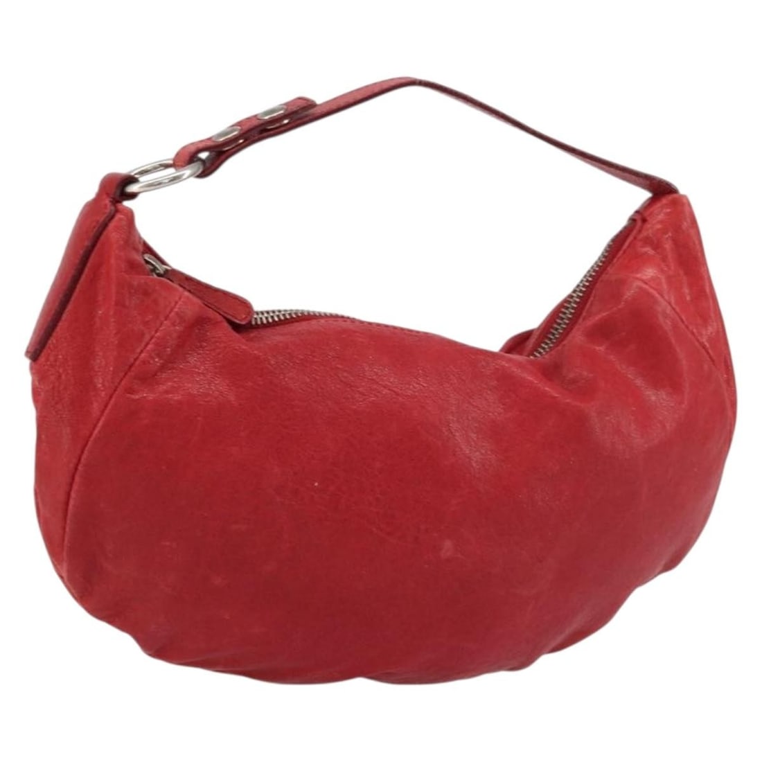 Miu Miu Leather Hand Bag Red Silver Auth 155775 Italy: Miu Miu Leather Hand Bag Red Silver Auth 155775 Italy This authentic Miu Miu hand bag is crafted from luxurious red leather with silver accents, showcasing a chic and stylish design. Made in Italy, it