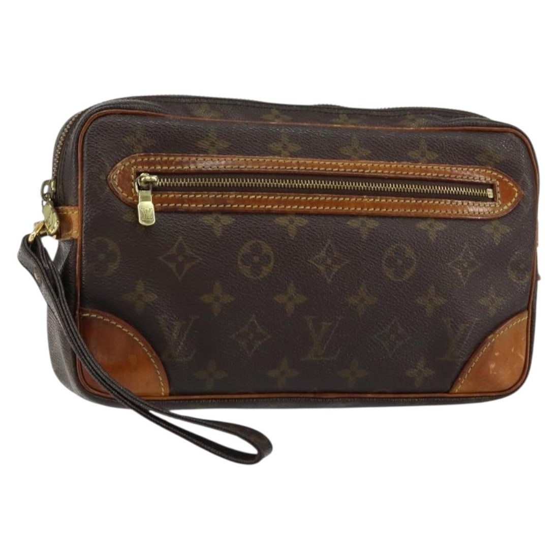 LOUIS VUITTON Monogram Marly Dragonne GM Clutch Bag M51825 Authentic France: LOUIS VUITTON Monogram Marly Dragonne GM Clutch Bag M51825 Authentic France This LOUIS VUITTON Monogram Marly Dragonne GM Clutch Bag combines elegance and functionality. Crafted from iconic Monogram C
