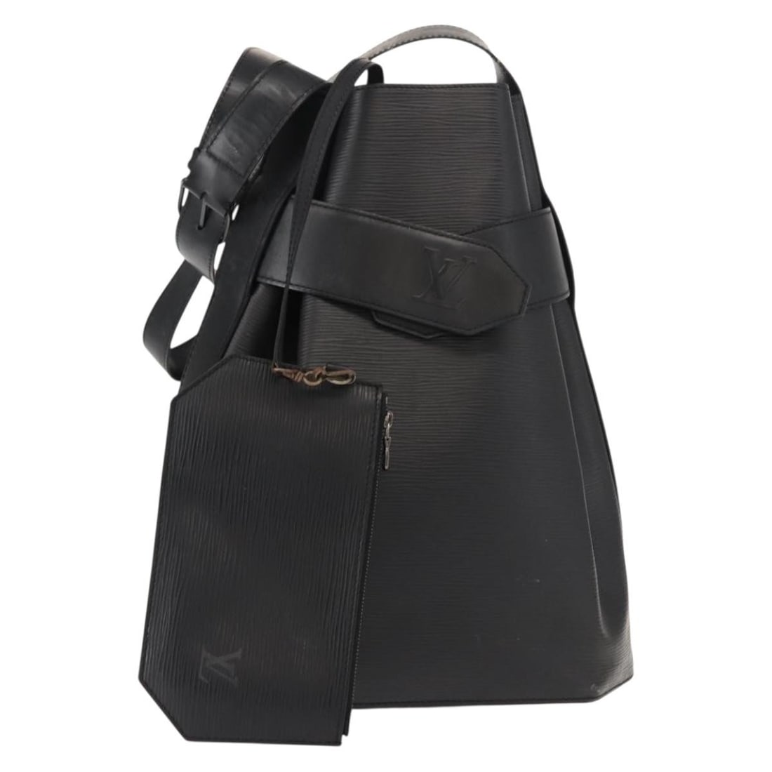 LOUIS VUITTON Epi Sac Depaule GM Black Shoulder Bag M80155 Auth (1 of 18)