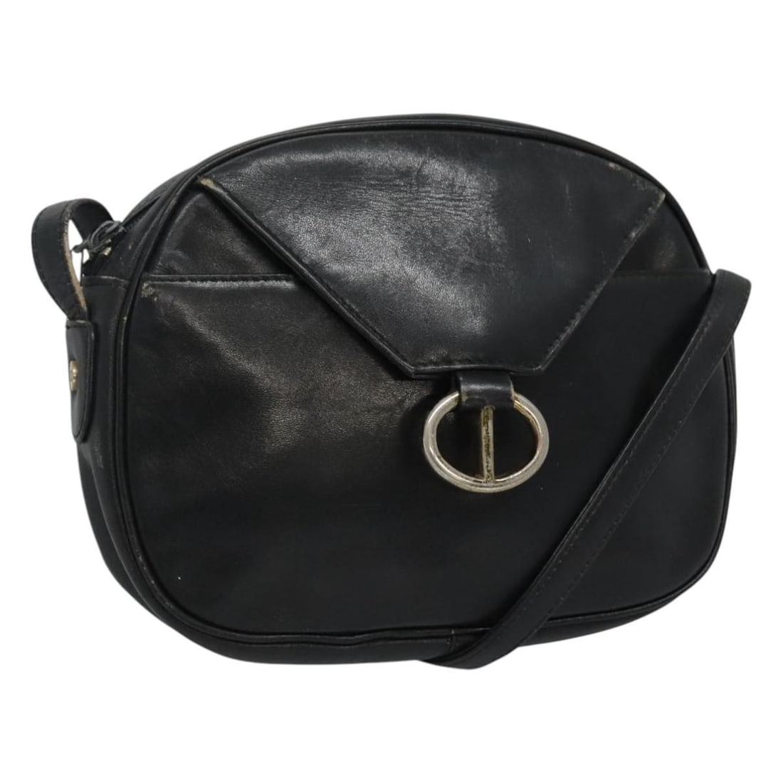 Christian Dior Navy Leather Shoulder Bag Gold Hardware Auth: Christian Dior Navy Leather Shoulder Bag Gold Hardware Auth This elegant Christian Dior shoulder bag is crafted from high-quality leather in a striking navy and gold color combination. With approximat