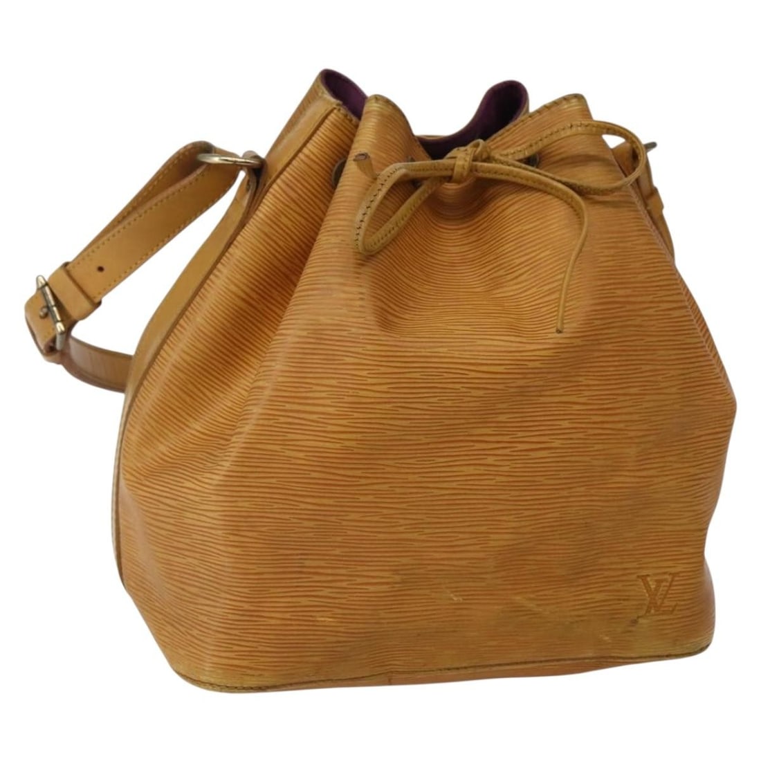 LOUIS VUITTON Epi Petit Noe Yellow Shoulder Bag M44109 Auth France (1 of 18)