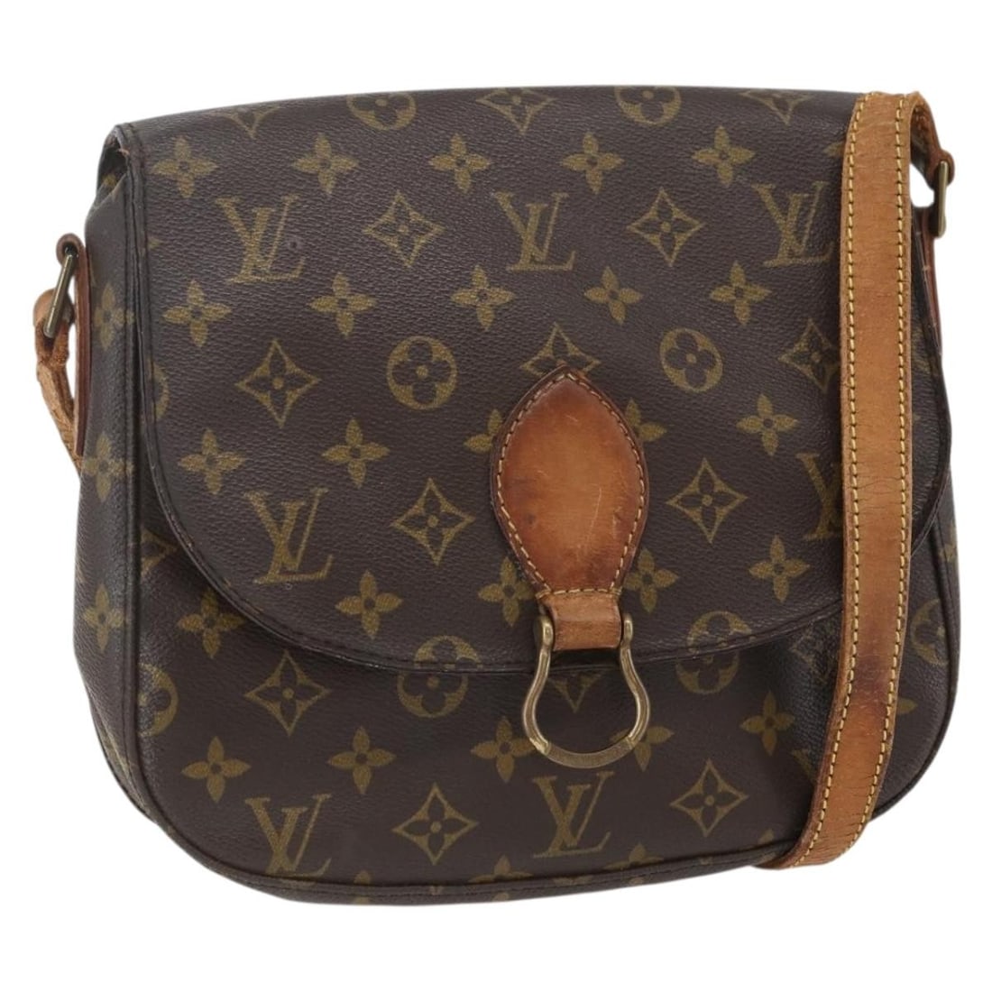 LOUIS VUITTON Monogram Saint Cloud GM Shoulder Bag M51242 Auth France: LOUIS VUITTON Monogram Saint Cloud GM Shoulder Bag M51242 Auth France The LOUIS VUITTON Monogram Saint Cloud GM Shoulder Bag (M51242) is a stylish and functional accessory crafted from durable Monogra