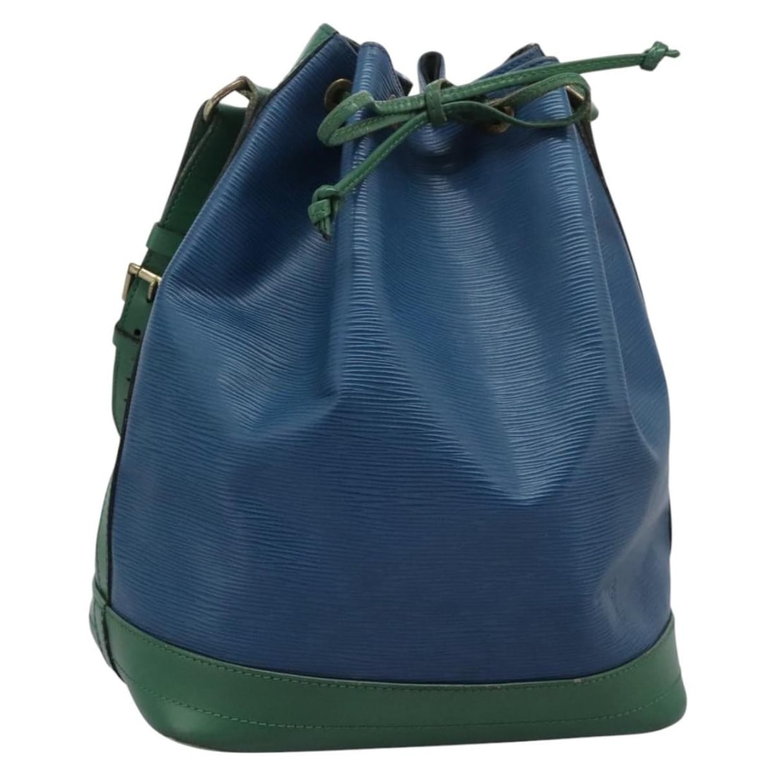 Louis Vuitton Epi Noe Bicolor Shoulder Bag Green Blue M44044: Louis Vuitton Epi Noe Bicolor Shoulder Bag Green Blue M44044 Elevate your style with this authentic Louis Vuitton Epi Noe Shoulder Bag, blending elegance with functionality. Crafted in France from dur