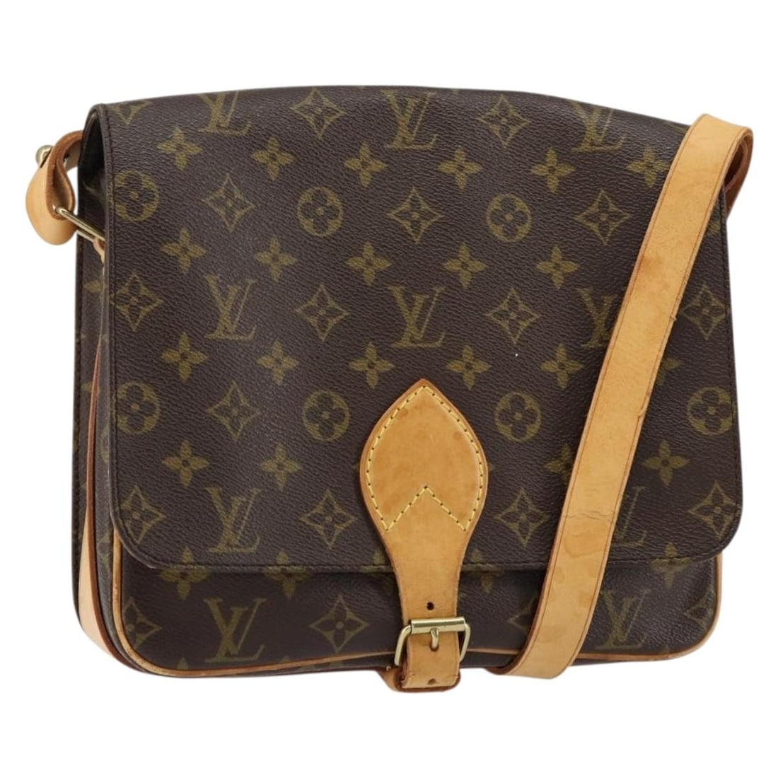 LOUIS VUITTON Monogram Cartouchiere GM Shoulder Bag M51252 Auth: LOUIS VUITTON Monogram Cartouchiere GM Shoulder Bag M51252 Auth This LOUIS VUITTON Monogram Cartouchiere GM Shoulder Bag (M51252) is a classic piece crafted in France from durable Monogram Canvas. The