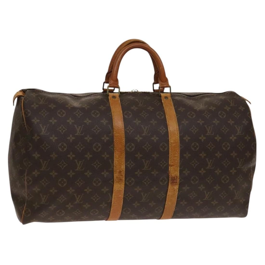 LOUIS VUITTON Monogram Keepall 55 Boston Bag M41424 USA Auth: LOUIS VUITTON Monogram Keepall 55 Boston Bag M41424 USA Auth This authentic LOUIS VUITTON Monogram Keepall 55 Boston Bag is a stylish and functional travel accessory. Crafted from durable monogram can