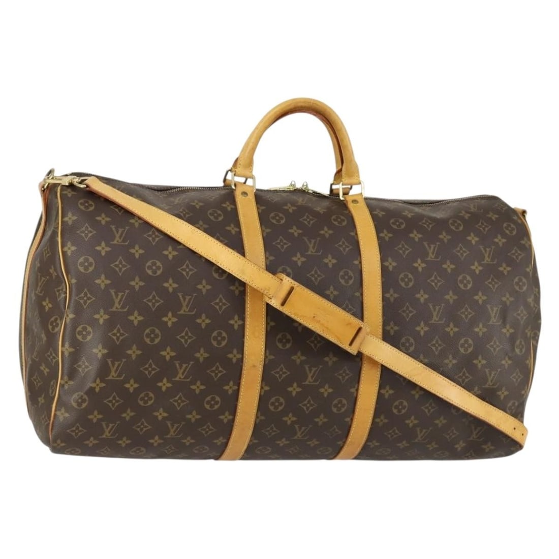 Louis Vuitton Keepall Bandouliere 60 Monogram Canvas Boston Bag M41412 with Strap (1 of 18)