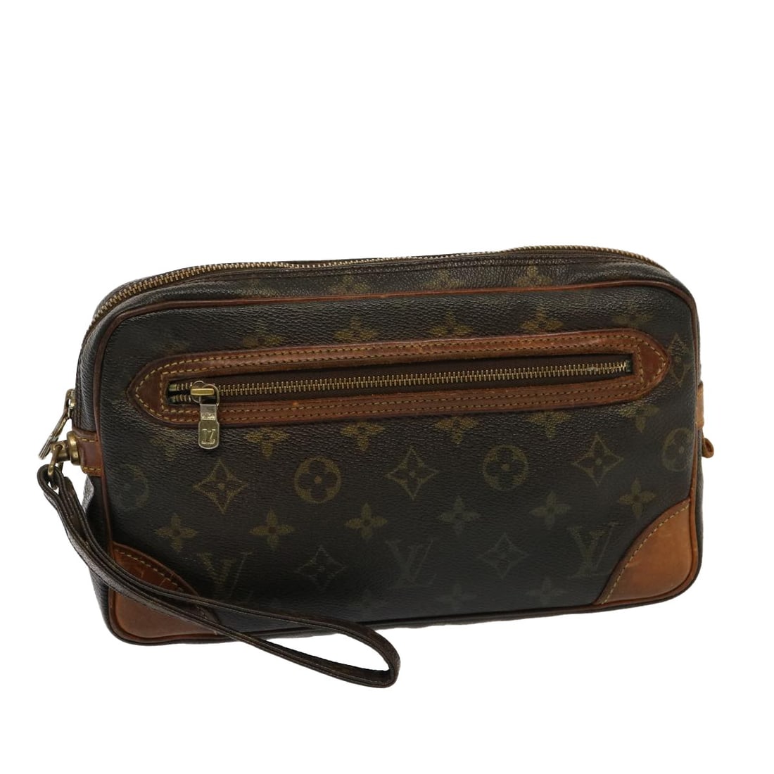 LOUIS VUITTON Monogram Marly Dragonne GM Clutch Bag M51825 Auth France: LOUIS VUITTON Monogram Marly Dragonne GM Clutch Bag M51825 Auth France This authentic LOUIS VUITTON Monogram Marly Dragonne GM Clutch Bag showcases a timeless design crafted from durable Monogram Canv