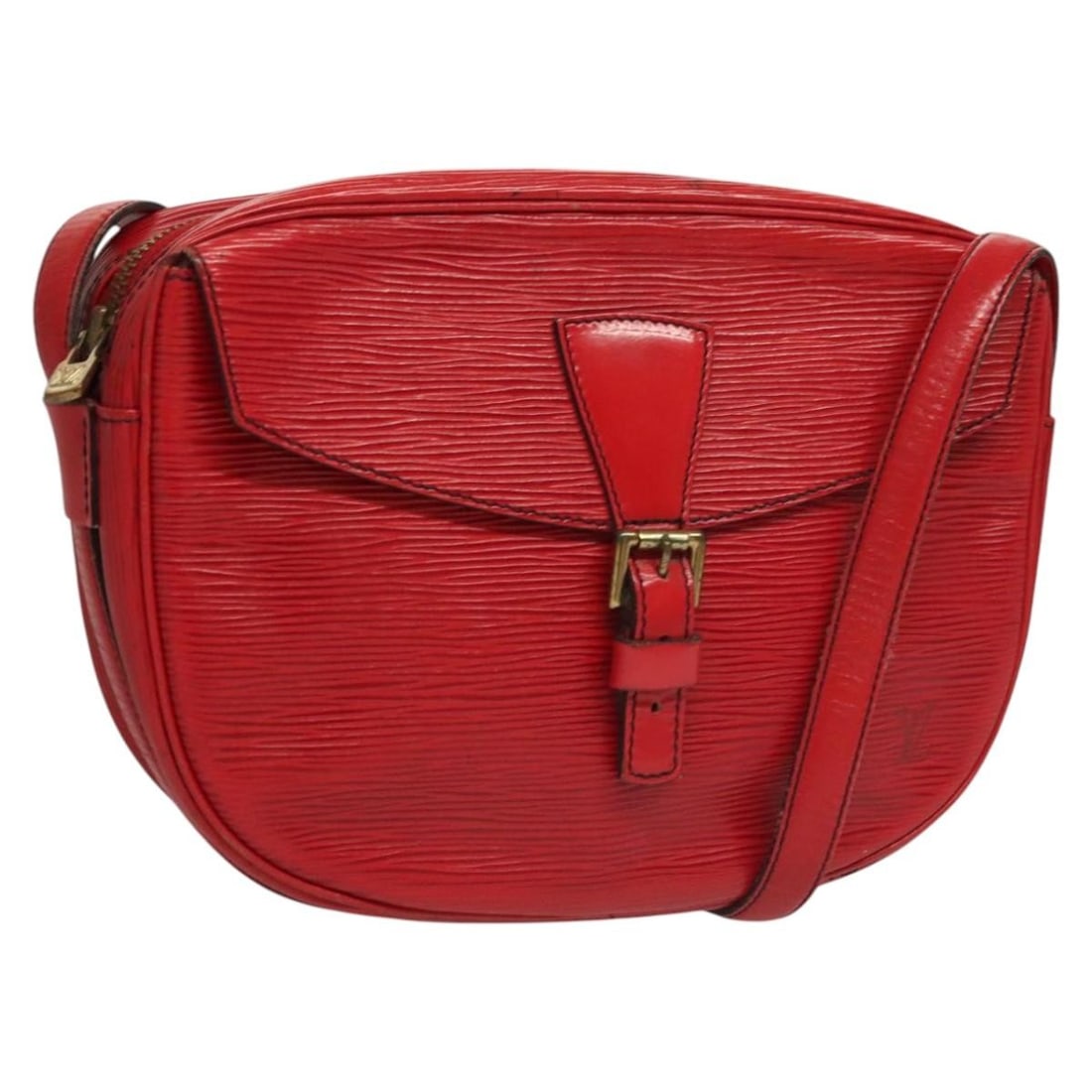 LOUIS VUITTON Epi Jeune Fille MM Red Shoulder Bag M52157 Auth (1 of 18)