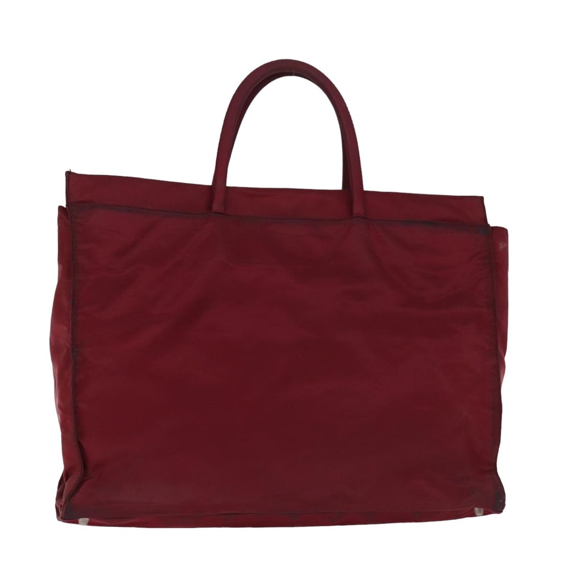 PRADA Red Nylon Hand Bag Made in Italy (1 of 18)