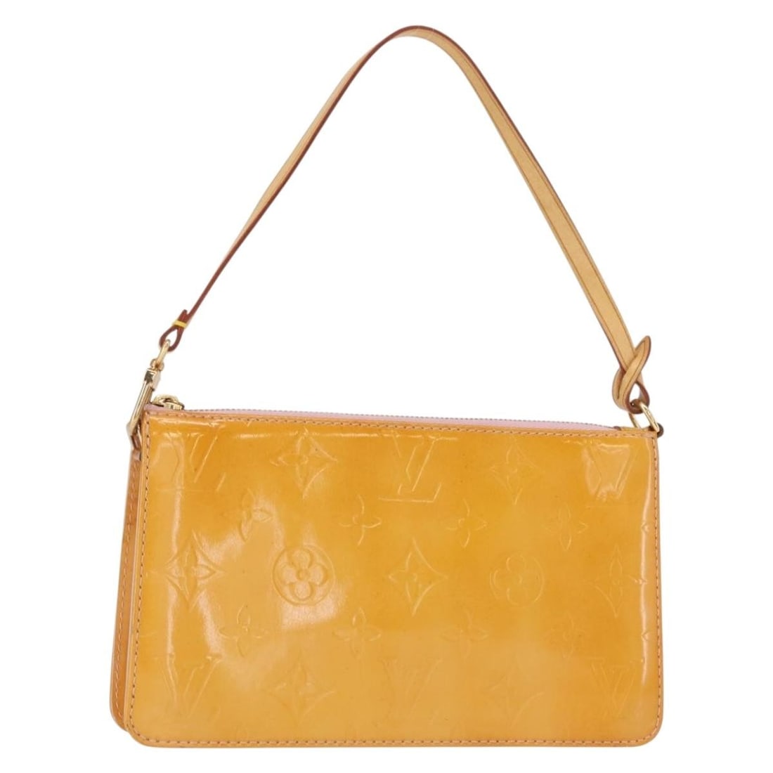 LOUIS VUITTON Marshmallow Pink Patent Leather Pouch M91057 Auth: LOUIS VUITTON Marshmallow Pink Patent Leather Pouch M91057 Auth This authentic Louis Vuitton Monogram Vernis Lexington Pouch in a charming Marshmallow Pink is a stylish accessory for any occasion. Cra