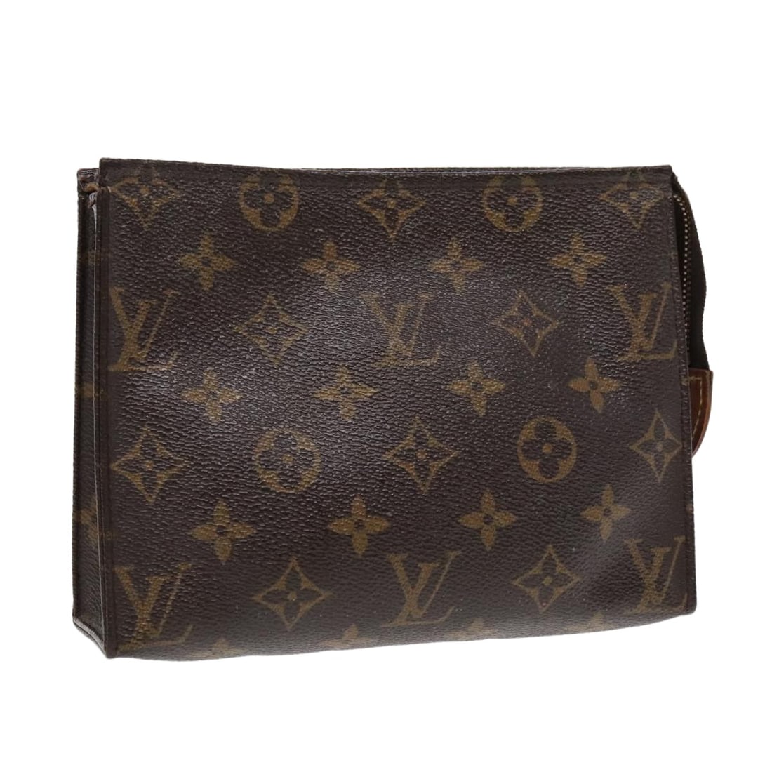 LOUIS VUITTON Monogram Poche Toilette 19 Pouch M47544 Auth France: LOUIS VUITTON Monogram Poche Toilette 19 Pouch M47544 Auth France This LOUIS VUITTON Monogram Poche Toilette 19 Pouch (M47544) showcases the iconic Monogram Canvas, making it a stylish accessory for e