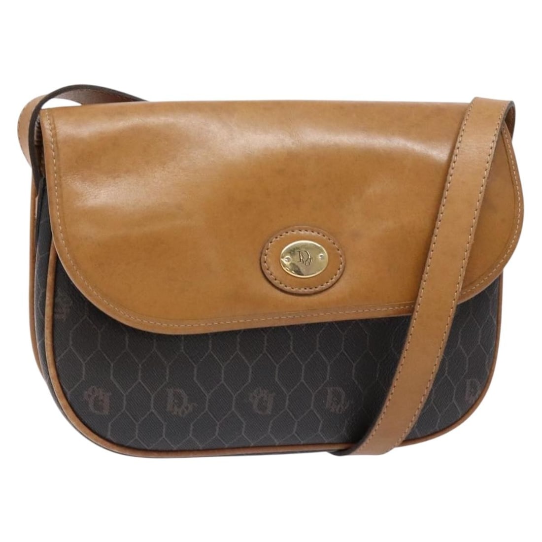 Christian Dior Honeycomb Canvas Shoulder Bag Black Gold PVC Auth: Christian Dior Honeycomb Canvas Shoulder Bag Black Gold PVC Auth This authentic Christian Dior Honeycomb Canvas Shoulder Bag is a stylish accessory crafted from durable PVC leather. Designed in a clas