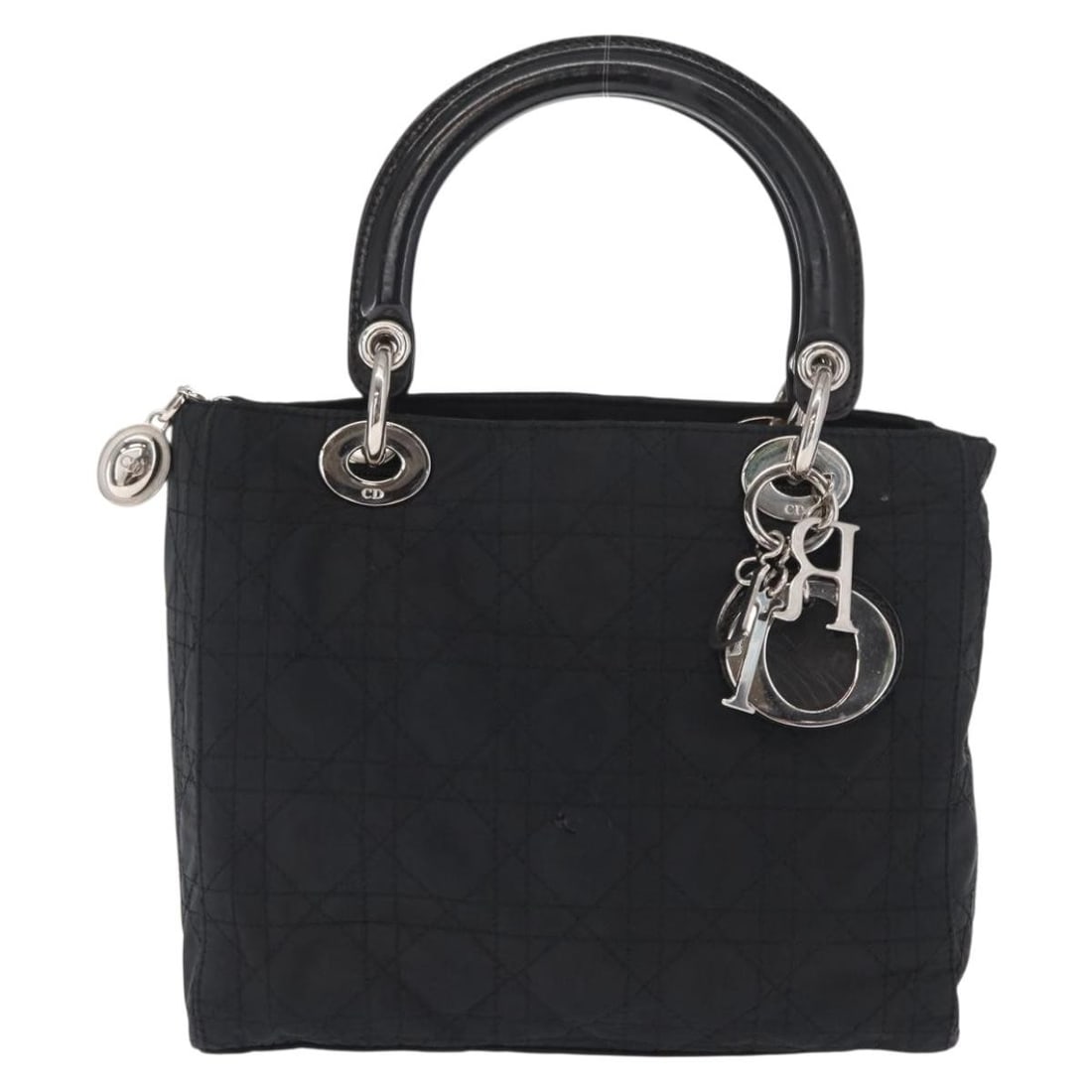 Lady Dior Black Cannage Handbag by Christian Dior (1 of 2)