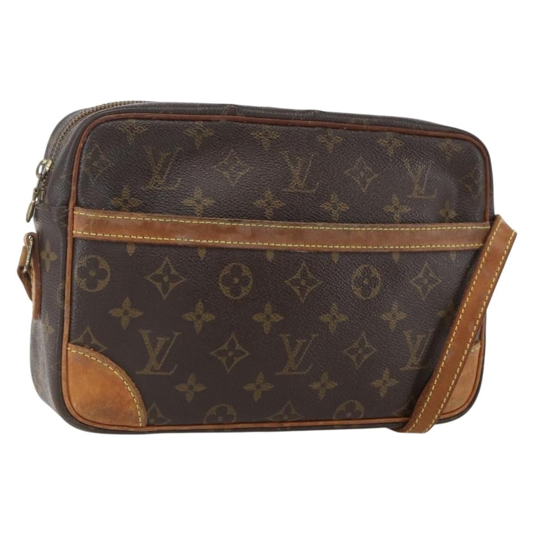 Louis Vuitton Trocadero 27 Monogram Canvas Shoulder Bag M51274 France: Louis Vuitton Trocadero 27 Monogram Canvas Shoulder Bag M51274 France This is a Louis Vuitton Monogram Trocadero 27 shoulder bag crafted from the brand's signature monogram canvas. The bag features a
