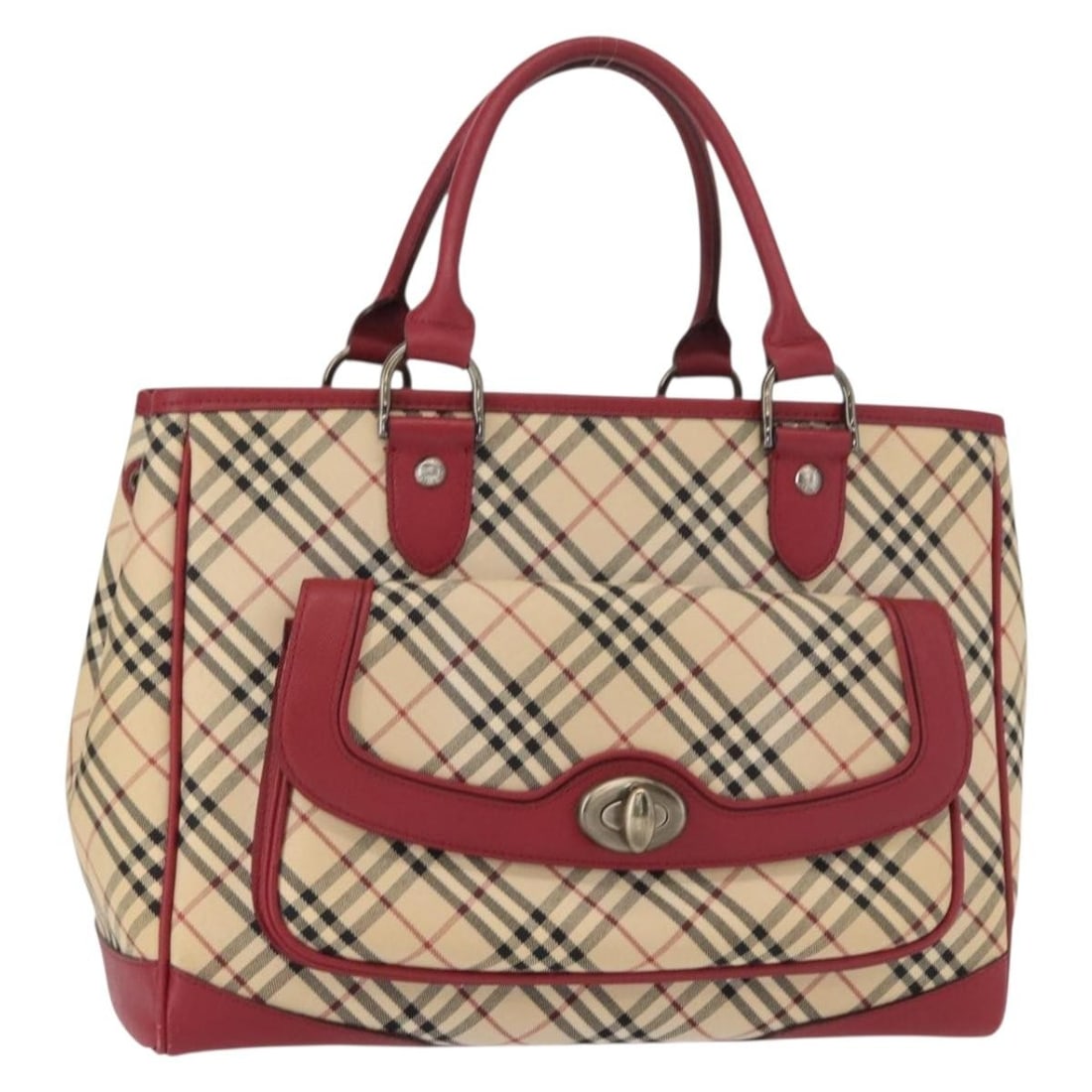 BURBERRY Nova Check Beige Canvas Hand Bag Authentic (1 of 18)