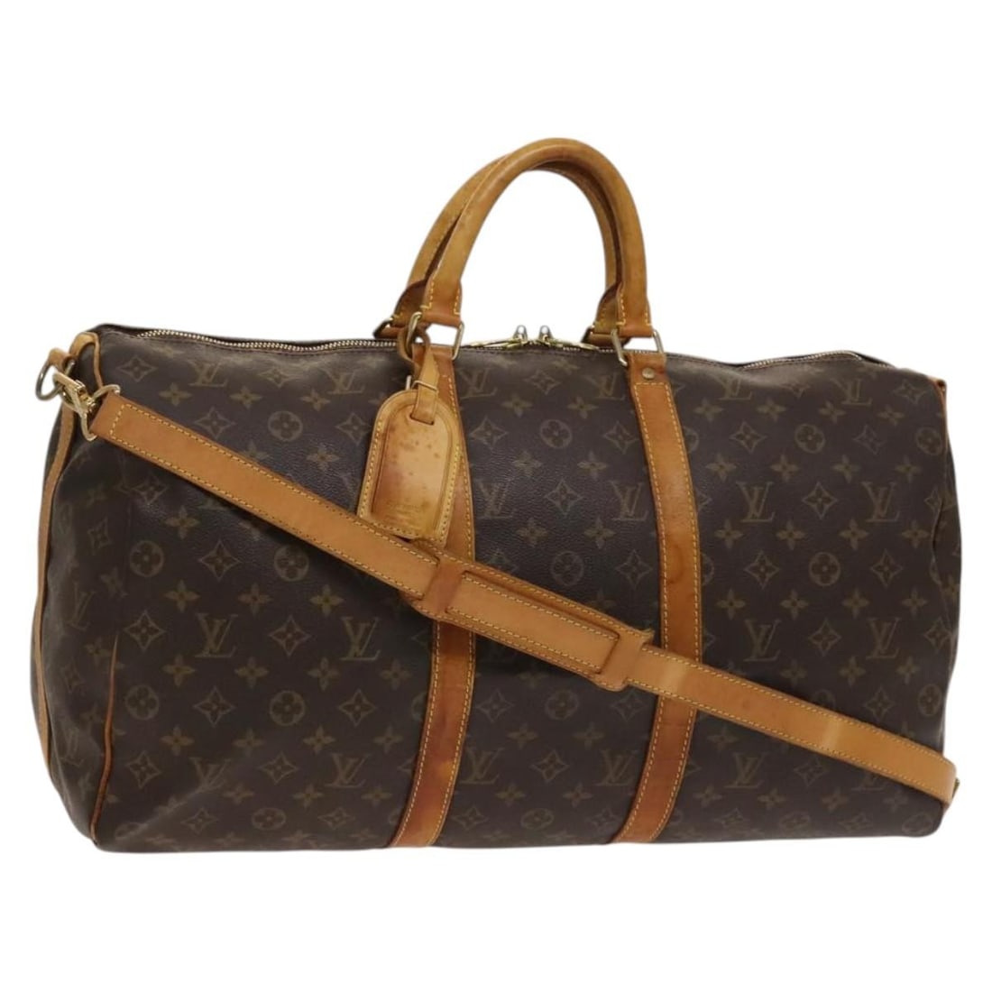 Louis Vuitton Monogram Keepall Bandouliere 50 Boston Bag M41416 Auth (1 of 18)