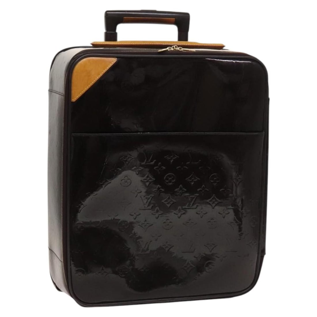 LOUIS VUITTON Amarante Monogram Vernis Pegas 45 Suitcase M91277 Auth (1 of 18)