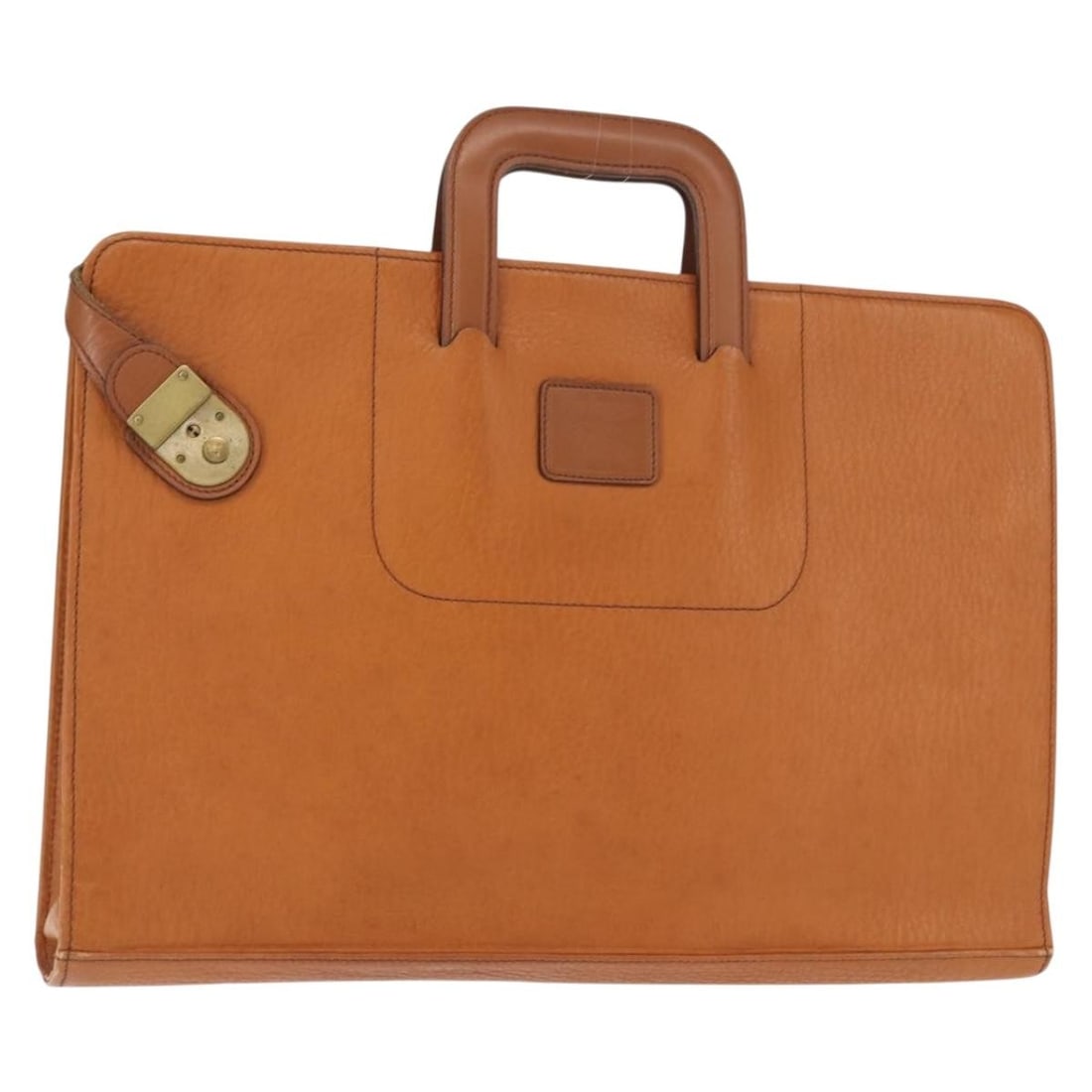 Burberrys Brown Gold Leather Business Bag Authentic: Burberrys Brown Gold Leather Business Bag Authentic This Burberrys business bag is crafted from high-quality leather in an elegant brown and gold color combination, making it a sophisticated accessory