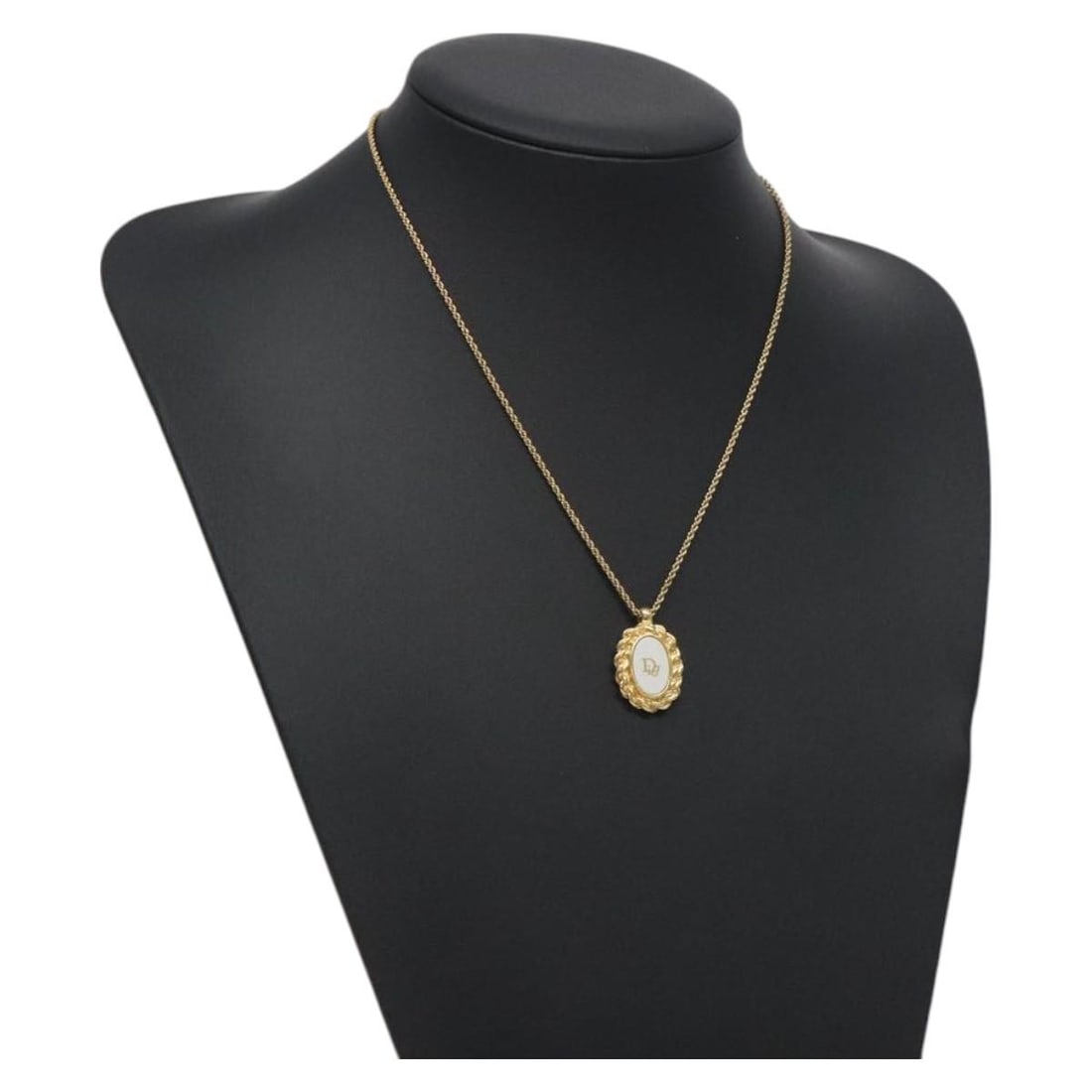 Christian Dior Gold Metal Necklace Authentic 125856 Made in Germany (1 of 10)