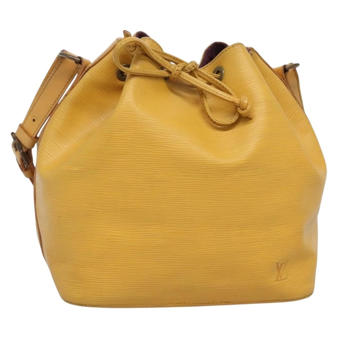 Louis Vuitton Epi Petit Noe Yellow Shoulder Bag M44109 Auth France (1 of 18)
