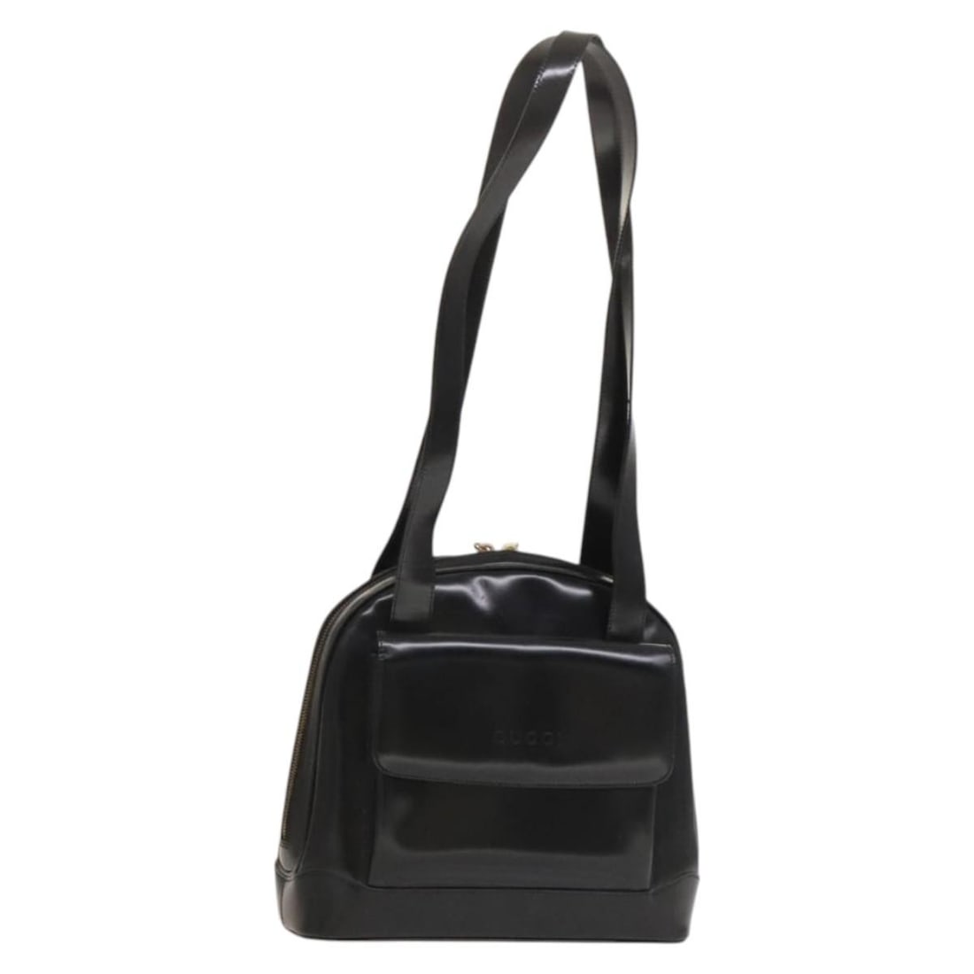 GUCCI Black Gold Patent Leather Shoulder Bag Made in Italy (1 of 18)