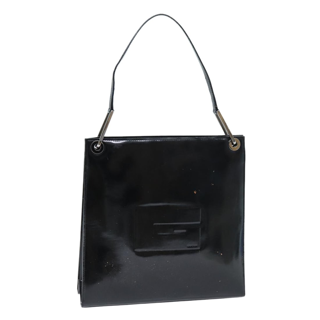 GUCCI Black Patent Leather Shoulder Bag 001 1013 3037 Auth Italy (1 of 18)