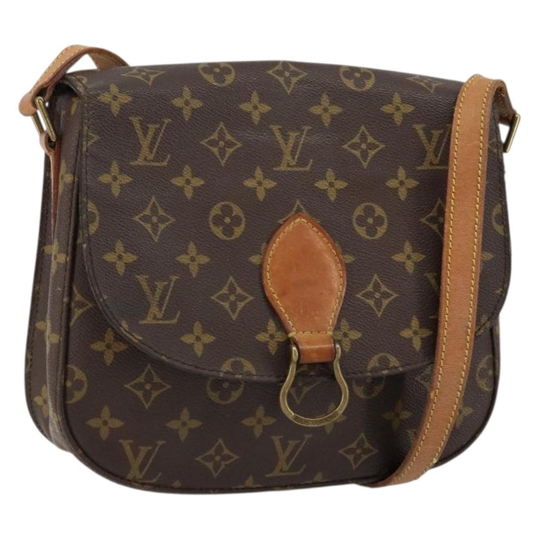 LOUIS VUITTON Monogram Saint Cloud GM Shoulder Bag M51242 France Auth (1 of 18)