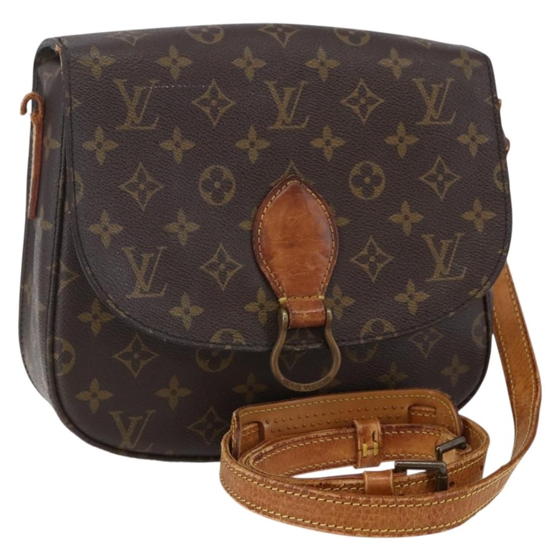 LOUIS VUITTON Monogram Saint Cloud GM Shoulder Bag M51242 Authenticated (1 of 18)