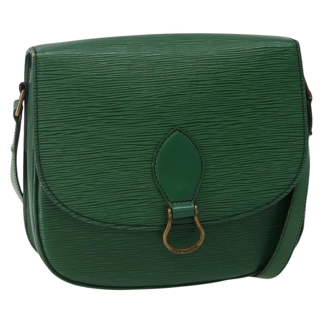 LOUIS VUITTON Epi Saint Cloud GM Green Shoulder Bag M52194 Auth (1 of 18)