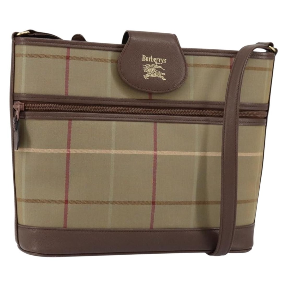 Burberrys Nova Check Beige Gold Canvas Shoulder Bag Auth: Burberrys Nova Check Beige Gold Canvas Shoulder Bag Auth This Burberrys Nova Check Shoulder Bag is a stylish accessory crafted from durable canvas in a beige and gold colorway. Designed for functional