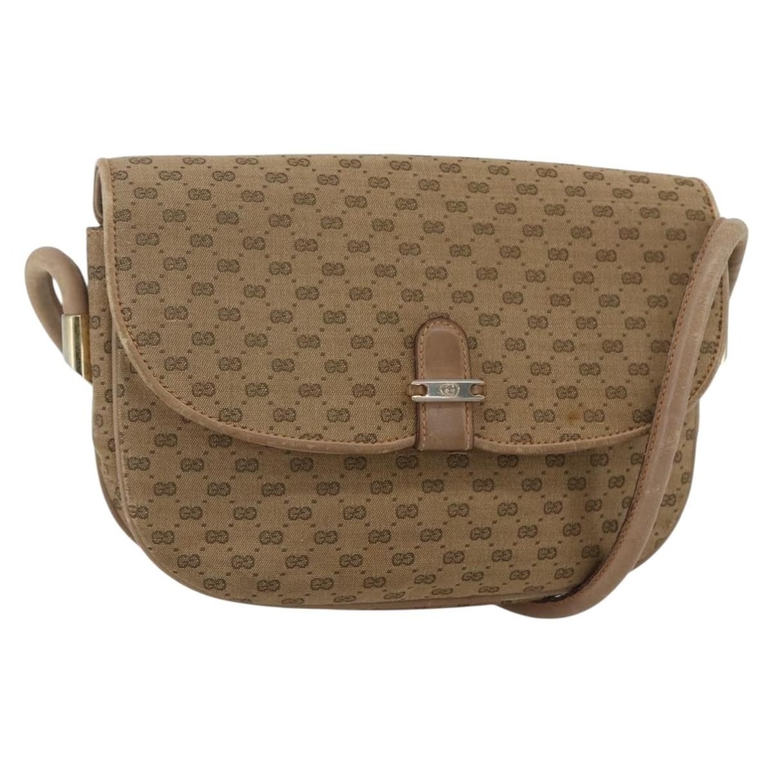 GUCCI Micro GG Supreme Shoulder Bag Beige Gold Made in Italy (1 of 18)