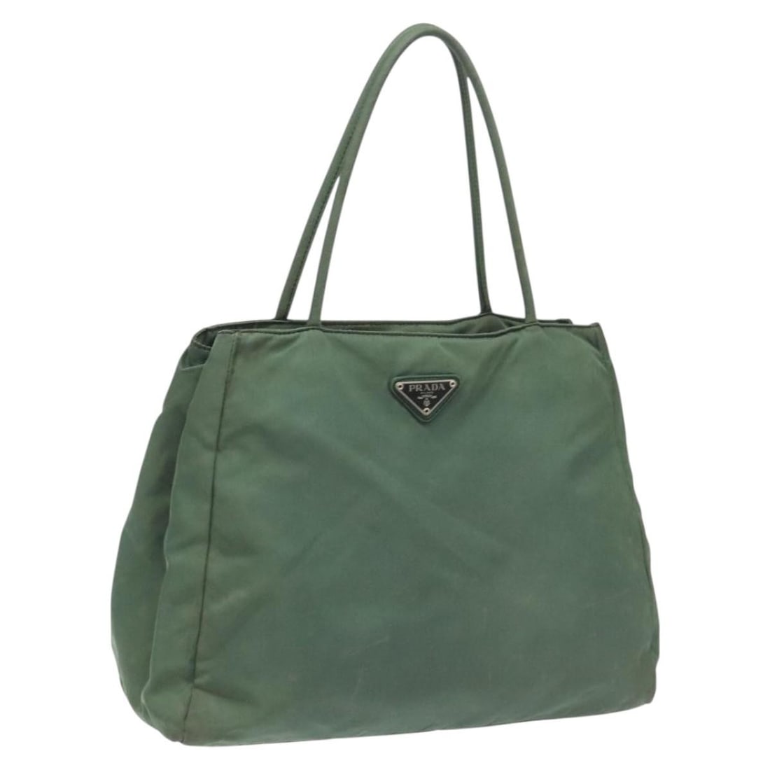 Authentic PRADA Khaki Nylon Hand Bag TH5681 Italy (1 of 18)