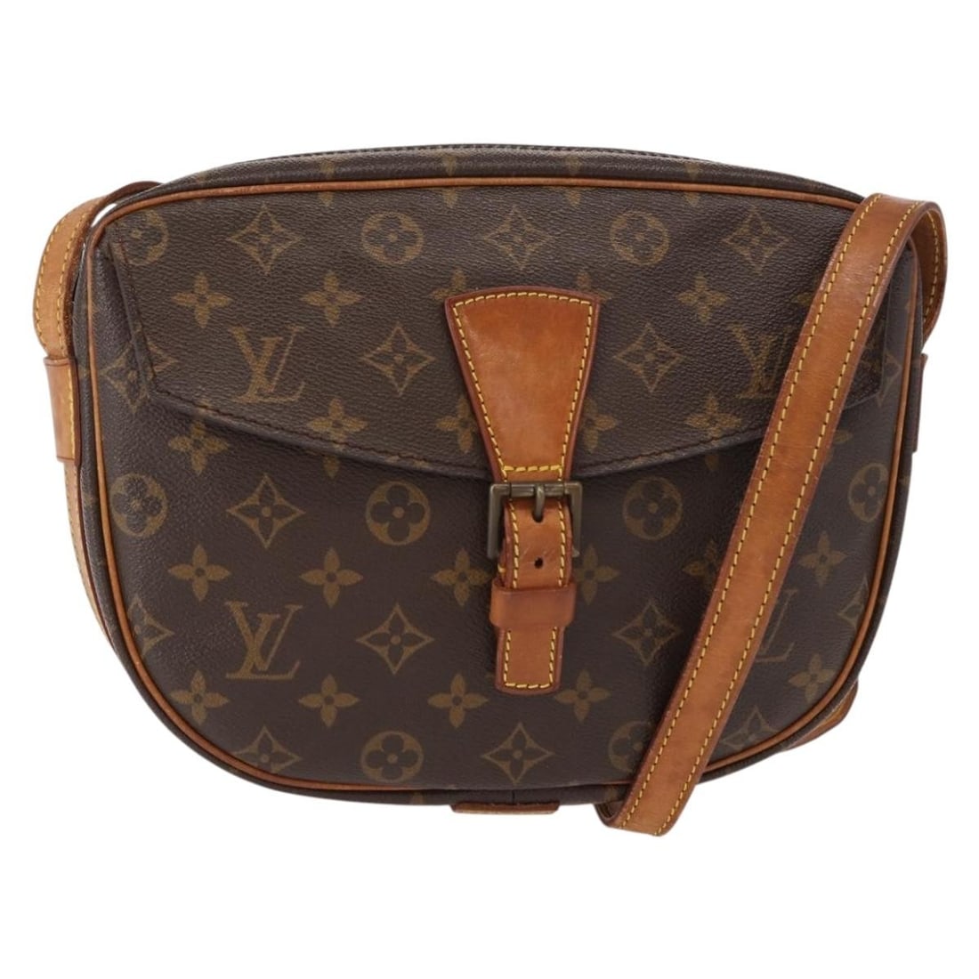 LOUIS VUITTON Monogram Jeune Fille GM Shoulder Bag M51225 Auth (1 of 18)