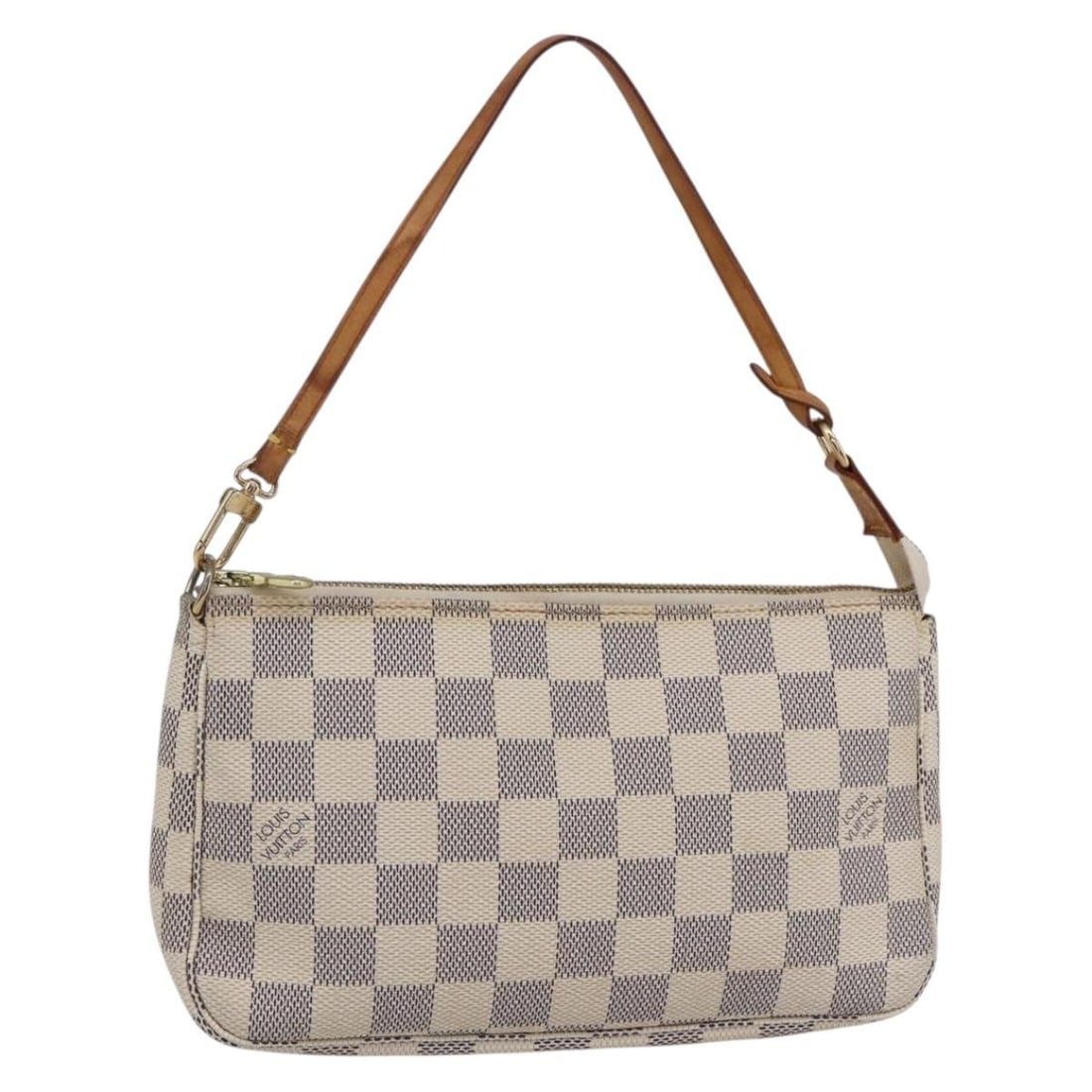 LOUIS VUITTON Damier Azur Pochette Accessoires Pouch N51986 Auth from Spain: LOUIS VUITTON Damier Azur Pochette Accessoires Pouch N51986 Auth from Spain Elevate your accessory collection with the LOUIS VUITTON Damier Azur Pochette Accessoires Pouch, a stylish and practical pie