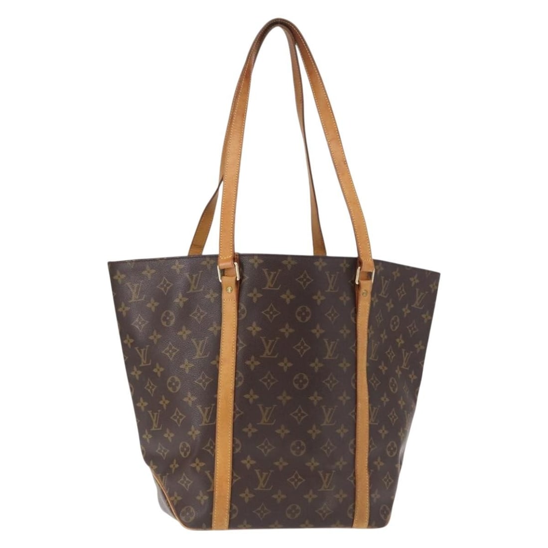 Monogram Canvas Sac Shopping Tote by Louis Vuitton M51108 France: Monogram Canvas Sac Shopping Tote by Louis Vuitton M51108 France This Louis Vuitton Monogram Sac Shopping Tote Bag, model M51108, is crafted from the brand's signature monogram canvas. The bag feature