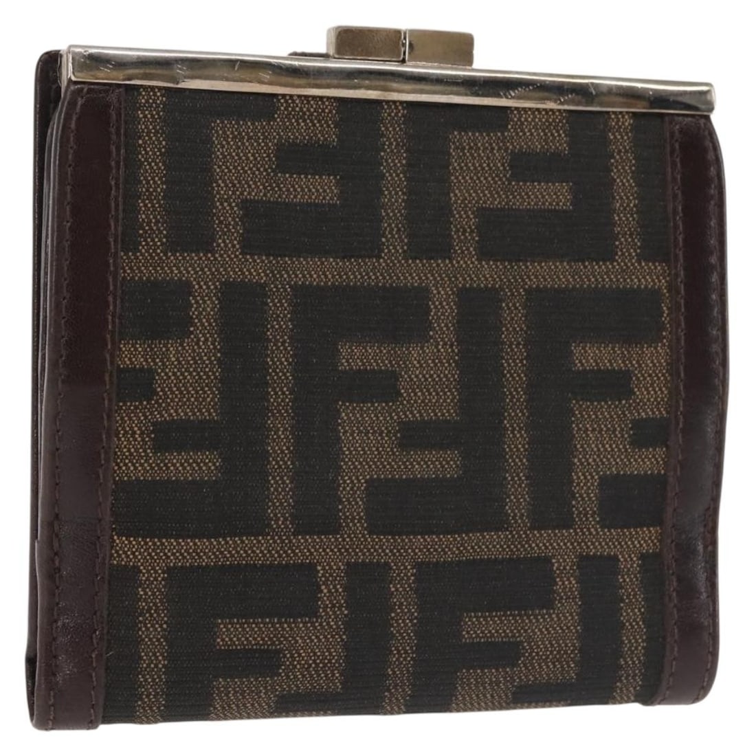 FENDI Zucca Canvas Bifold Wallet Black Brown Made in Italy (1 of 18)