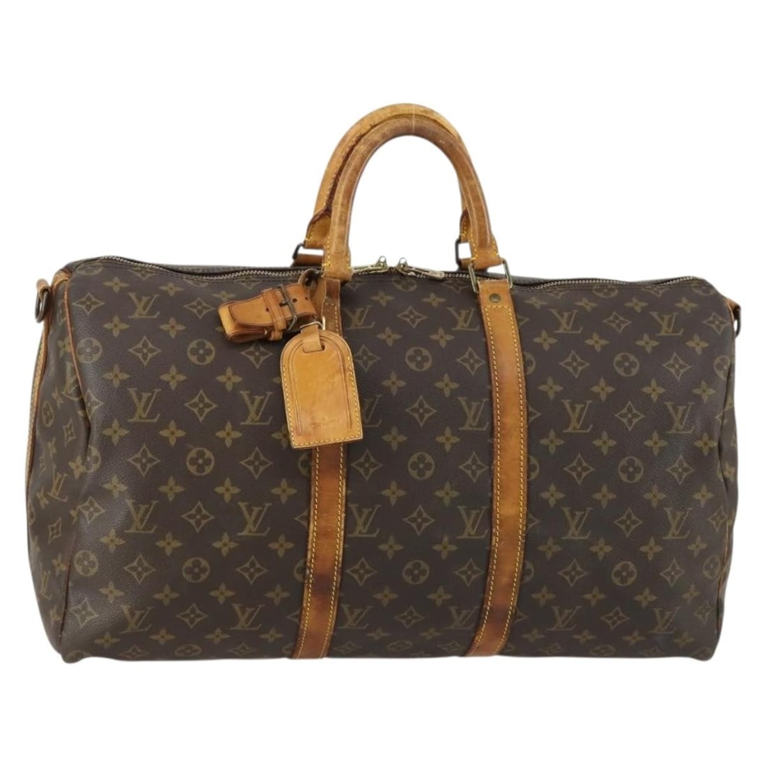 LOUIS VUITTON Monogram Keepall Bandouliere 50 Boston Bag M41416 Authenticated (1 of 18)