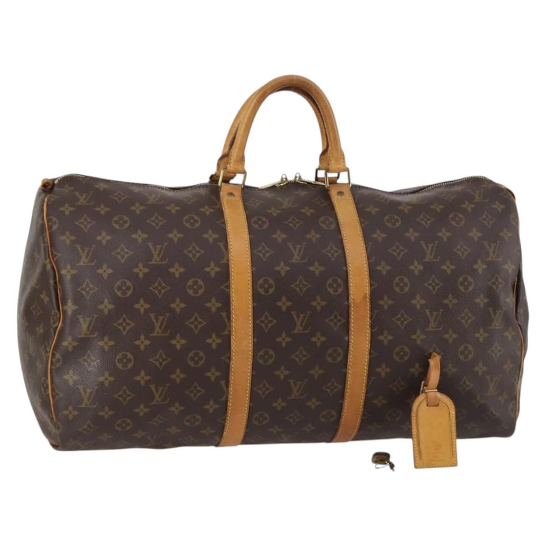 LOUIS VUITTON Monogram Keepall 55 Boston Bag M41424 with Accessories (1 of 18)