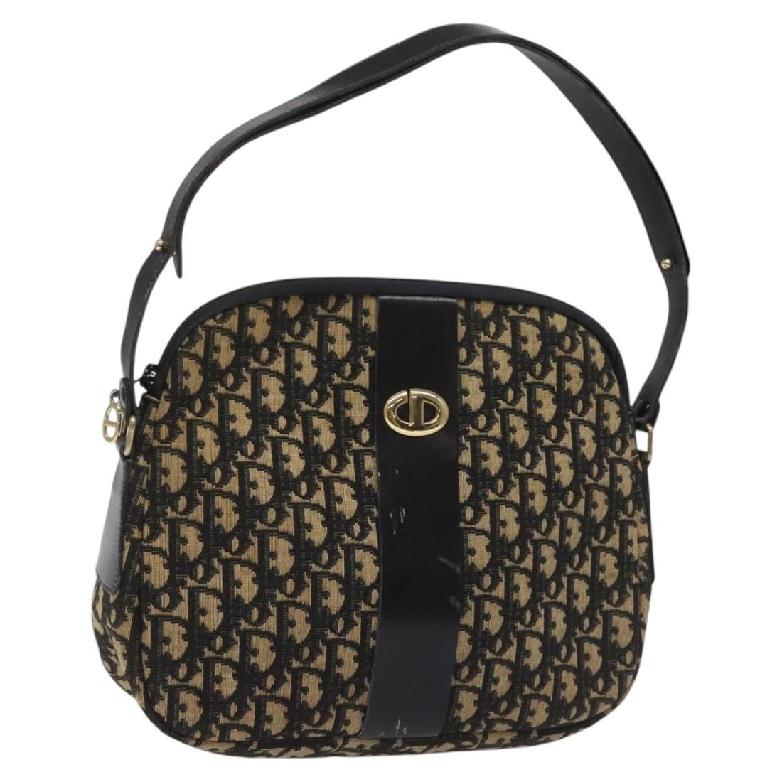 Christian Dior Black Trotter Canvas Shoulder Bag Authenticated (1 of 18)