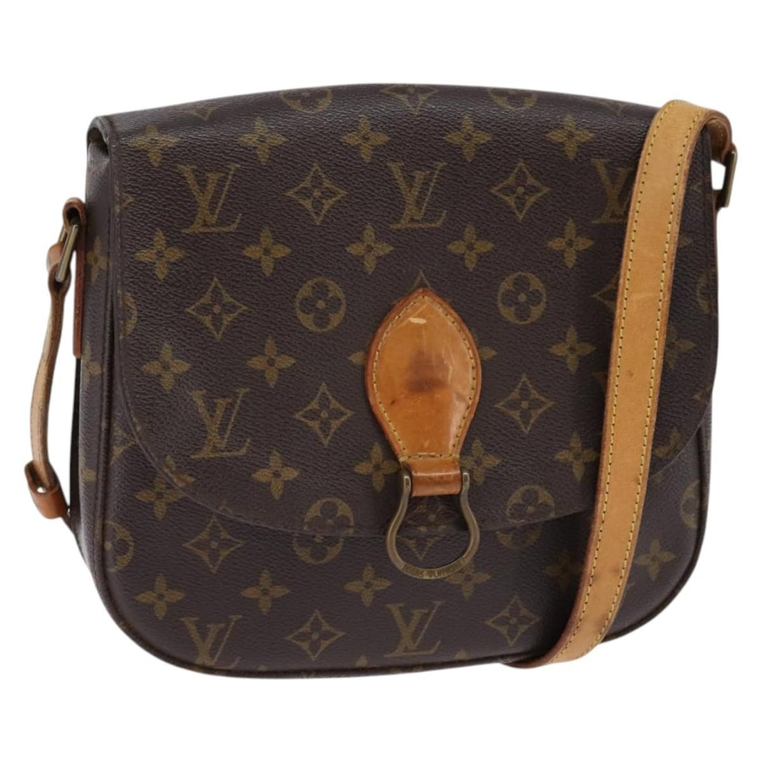 LOUIS VUITTON Monogram Saint Cloud GM Shoulder Bag M51242 Auth France: LOUIS VUITTON Monogram Saint Cloud GM Shoulder Bag M51242 Auth France This LOUIS VUITTON Monogram Saint Cloud GM Shoulder Bag (Product No. M51242) is a stylish accessory crafted from durable Monogram