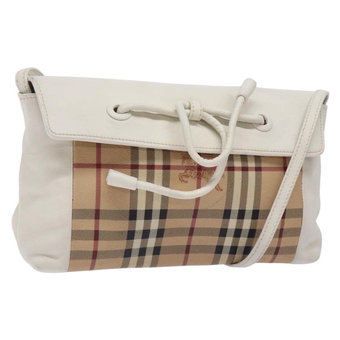 Burberry Nova Check Beige Gold Shoulder Bag PVC Leather Auth: Burberry Nova Check Beige Gold Shoulder Bag PVC Leather Auth Elevate your style with this BURBERRY Nova Check Shoulder Bag, crafted from durable PVC leather in a chic beige and gold color combination.