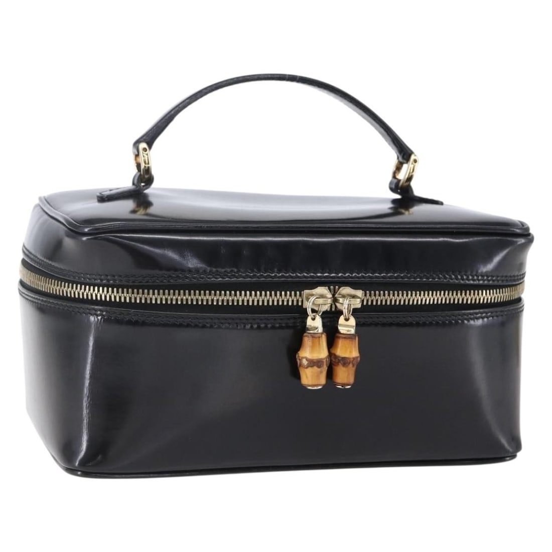 GUCCI Black Gold Enamel Pouch 032 1705 0150 Authentic Italy (1 of 18)